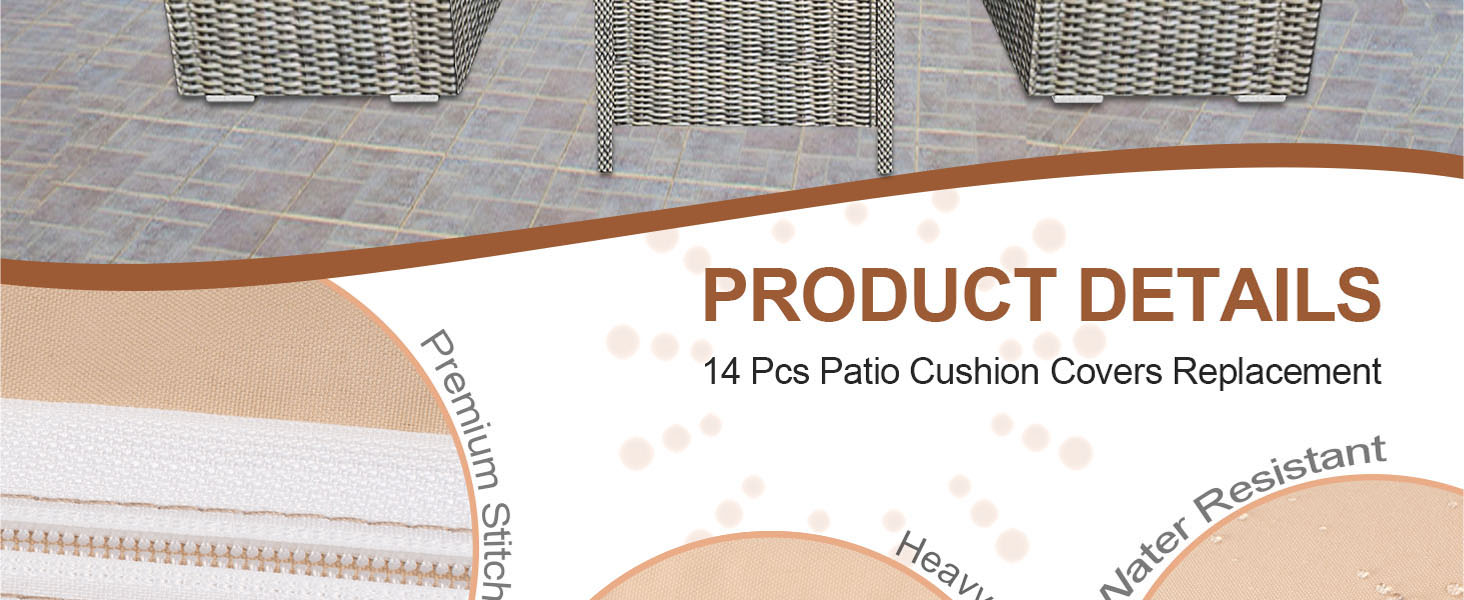 Patio Cushion Covers Replacement