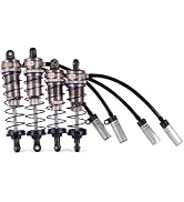 1/10 RC Car Shocks Front & Rear Shock Absorber Damper Assembled Set (4Pcs) 105x93mm Aluminum Adju...