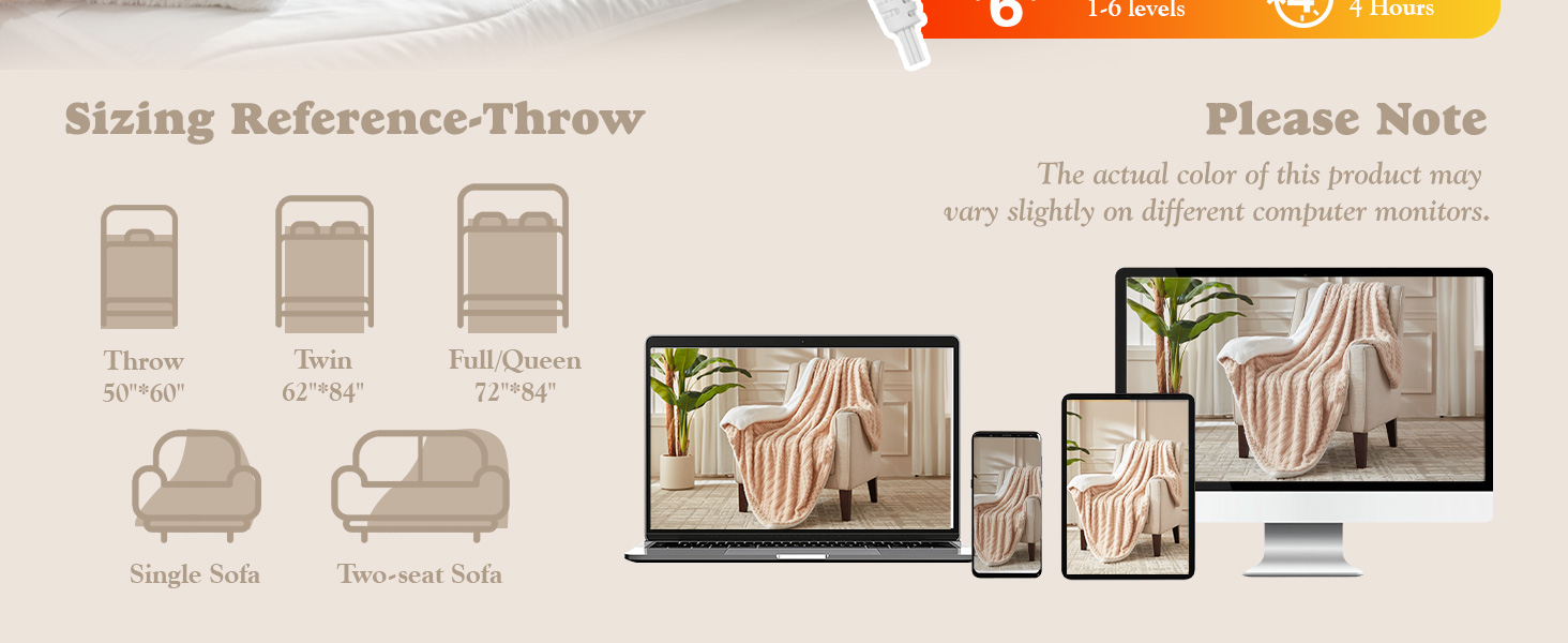 tufted heated blanket