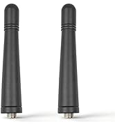 KRA-23M Antenna UHF 440-470 MHz Low-Profile Helical Antenna 2 Pack Compatible with Kenwood NX-530...