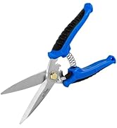 LABEAR- 8" Scissors Heavy Duty, Multi-Purpose Shears with Finely Serrated High Carbon Stainless S...
