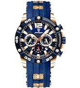 Gosasa Chronograph Mens Watches Military Sport Quartz Watch Luminous Date Fashion Wristwatch for ...