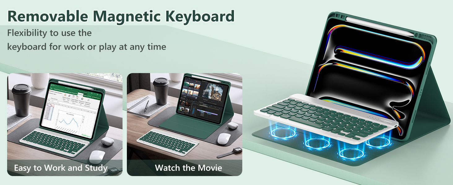 ipad pro 13 inch case 2024 with keyboard ipad 13 pro case with keyboard apple ipad pro 13 inch m4