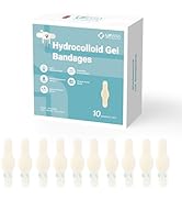 LIFARA Hydrocolloid Gel Bandages, 2X Fast Moist Healing, Adhesive Waterproof Bandages for Fingers...