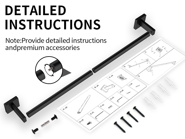 bathroom towel bar