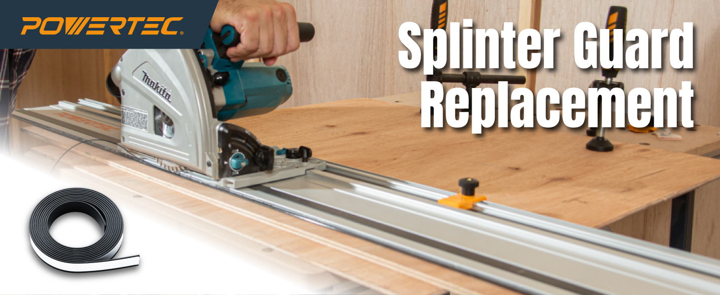 splinter guard replacement strip track saw guide rail rubber edge anti chip adhesive Festool Makita