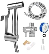 Bidet Sprayer for Toilet, Hand held Stainless Steel Toilet Bidet Sprayer Kit with Hose, Easy Inst...