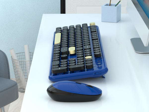 colorful keyboard and mouse wireless
