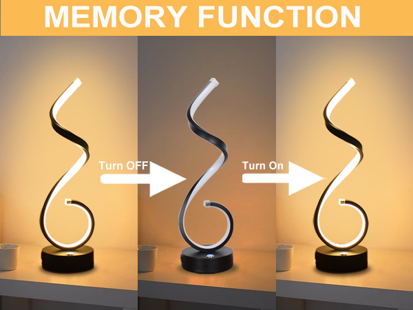 spiral table lamp