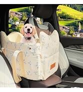 Cullaby Center Console Small Dog Car Seat Portable Puppy Booster Armrest Carseat, Anti-Collapse C...