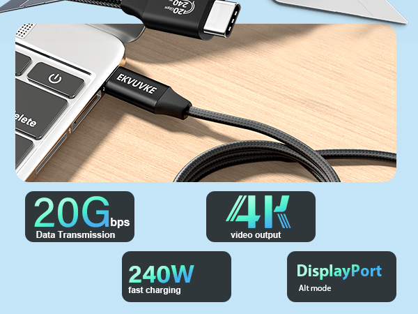 USB C Monitor Display Cable