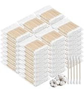 Cotton Swabs with Wooden Stick Double Round Buds,Cotton Swabs Bulk Travel Size Ear Swabs for Ears...