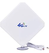 4G LTE Antenna SMA Antenna 35dBi High Gain Antenna with Suction Cup Dual Mimo SMA Male Connector ...