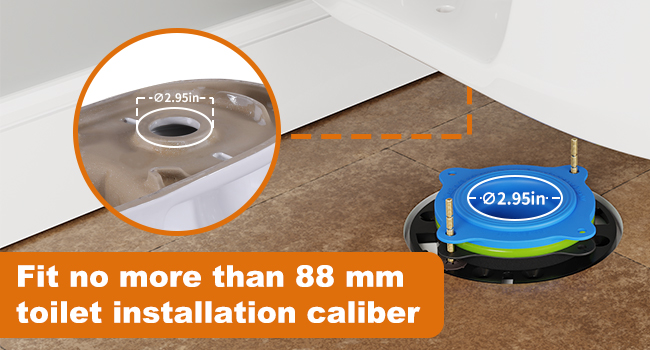 Fit no more than 88mm toilet installation caliber