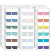 Lumintutu 18 Colors 360pcs Sticky Index Tabs, Medium Book Annotation Tabs Repositionable Page Mar...