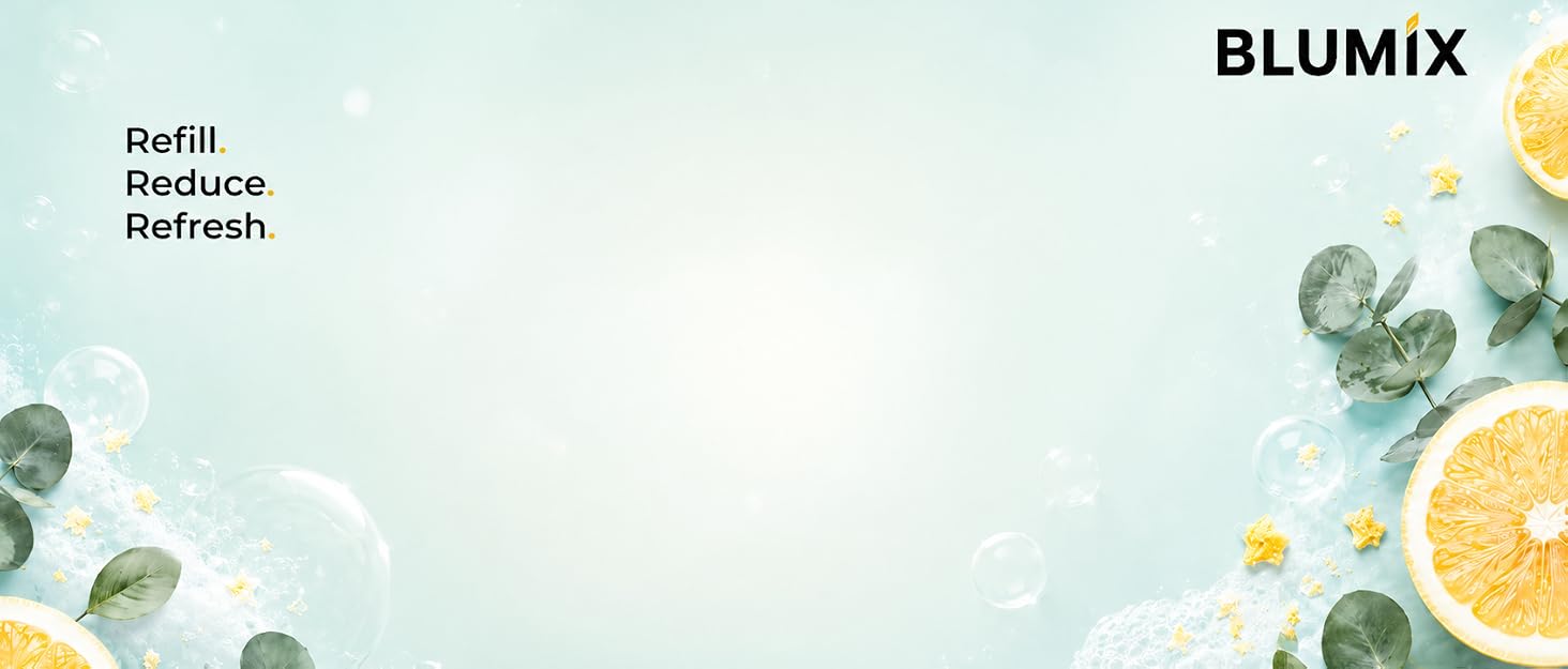 Blumix sustainable cleaning products designed for refillable, low-waste home care.