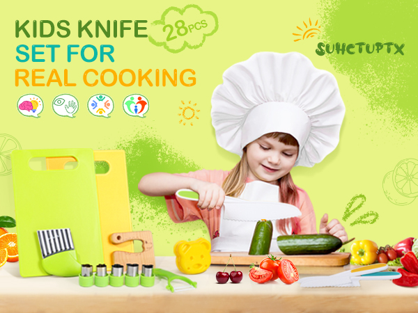 Kids Knife Set For Real Cooking
