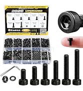Kadrick M4 Screws Kit 365PCS, Optimized Socket Head Cap Screws Assortment with Higher Screw Ratio...