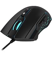 LeadsaiL Gaming Mouse Wired RGB PC Gaming Mice,Up to 7200 DPI, 8 Programmable Buttons,6 Color Bac...