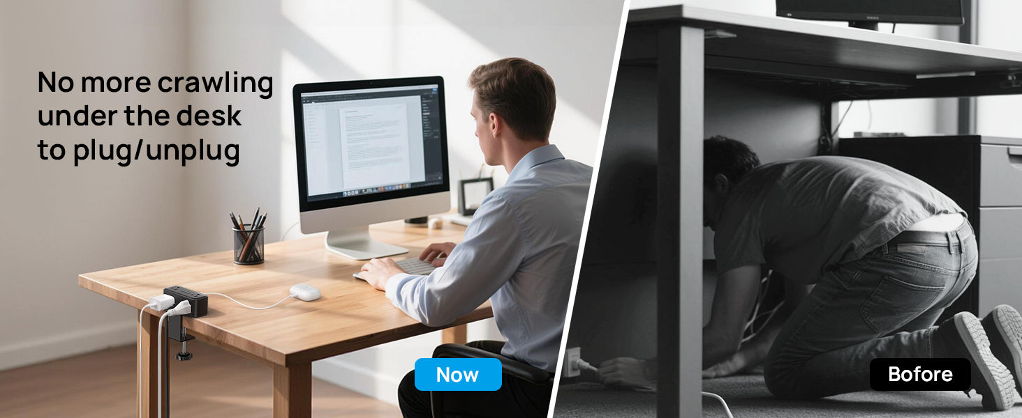 desk mount power strip