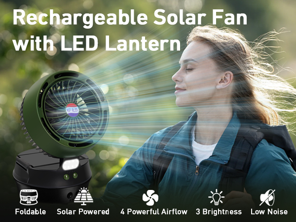 Solar Camping Fan