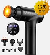 cotsoco Massage Gun with Heat Head, Muscle Massage Gun Deep Tissue Back Massager for Pain Relief,...