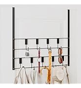 PAPAGIFTREE Over The Door Hooks for Hanging, 9 Hooks Over Door Hanger, Coat Rack and Towel Rack f...