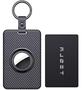 SkyArmor Card Holder for Tesla Keycard with AirTag Slot, Plastic Key Card Protective Case Cover f...