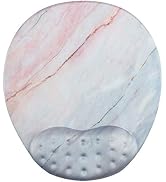 BRILA Mouse Pad with Wrist Rest Support Pad - Comfortable Medicinal Grade Silica Gel with Pattern...