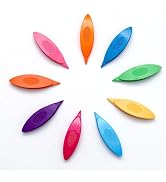 Zhuluck 9 Pcs Colorful Plastic Tatting Shuttle for Lace DIY Hand Lacemaking Craft Tool Weaving Ma...