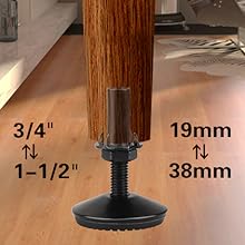 4 Set Black Leveling Feet - 0212-3