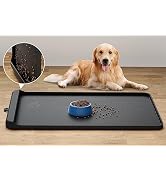 Dog Food Mat - Silicone Dog Mat for Food and Water - 36" x 24" Large Pet Feeding Mats with Residu...