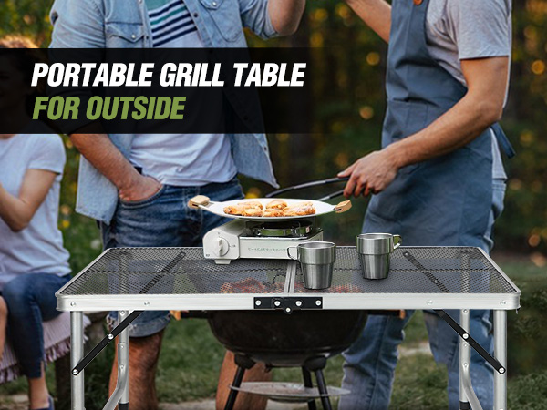 Folding Grill Table