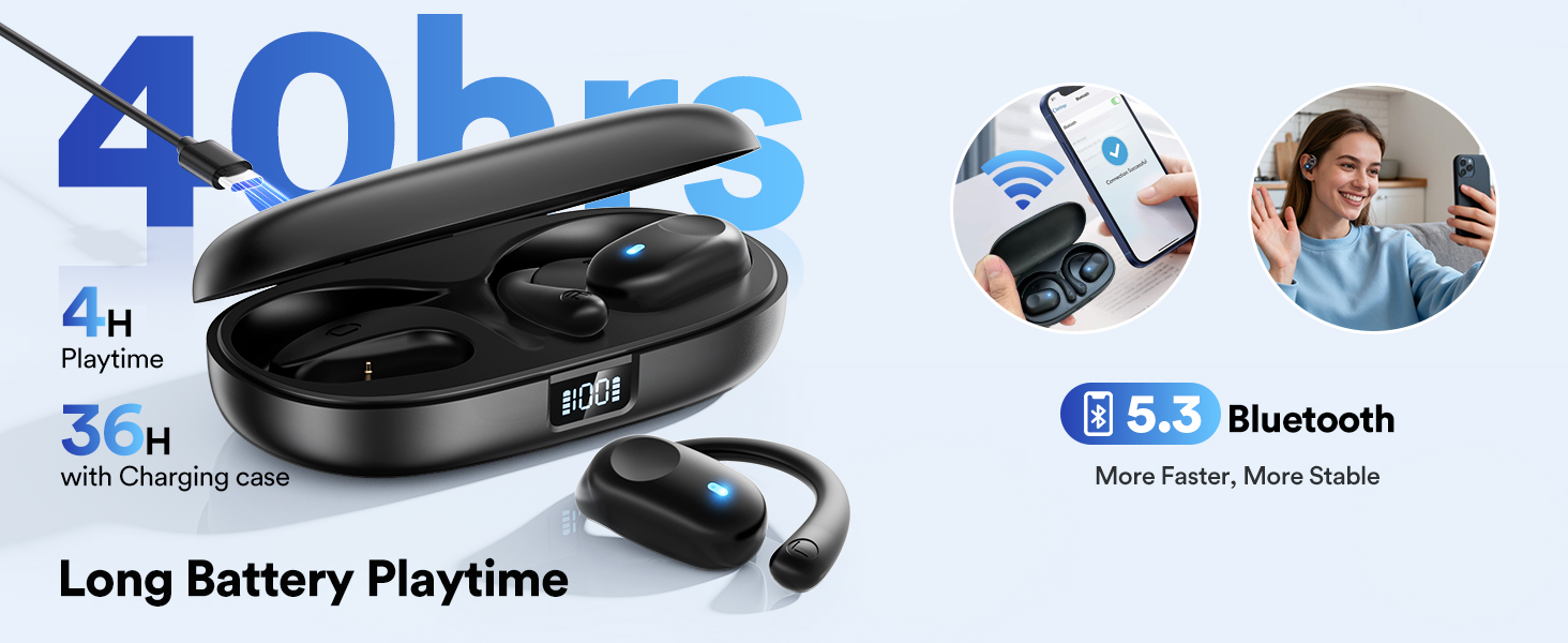 open ear earbuds wireless bluetooth