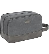 WANDF Travel Toiletry Bag for Men Large Toiletries Shaving Bag Water Resistant Hanging Dopp Kit T...