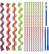 36pcs Heatless Hair Curlers Wave Formers 22inch/ 55cm No Heat Hair Rollers Bech Wave Curls for Lo...