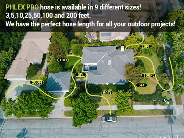 Garden Hose 3ft 5ft 25ft 50FT 100ft 200ft