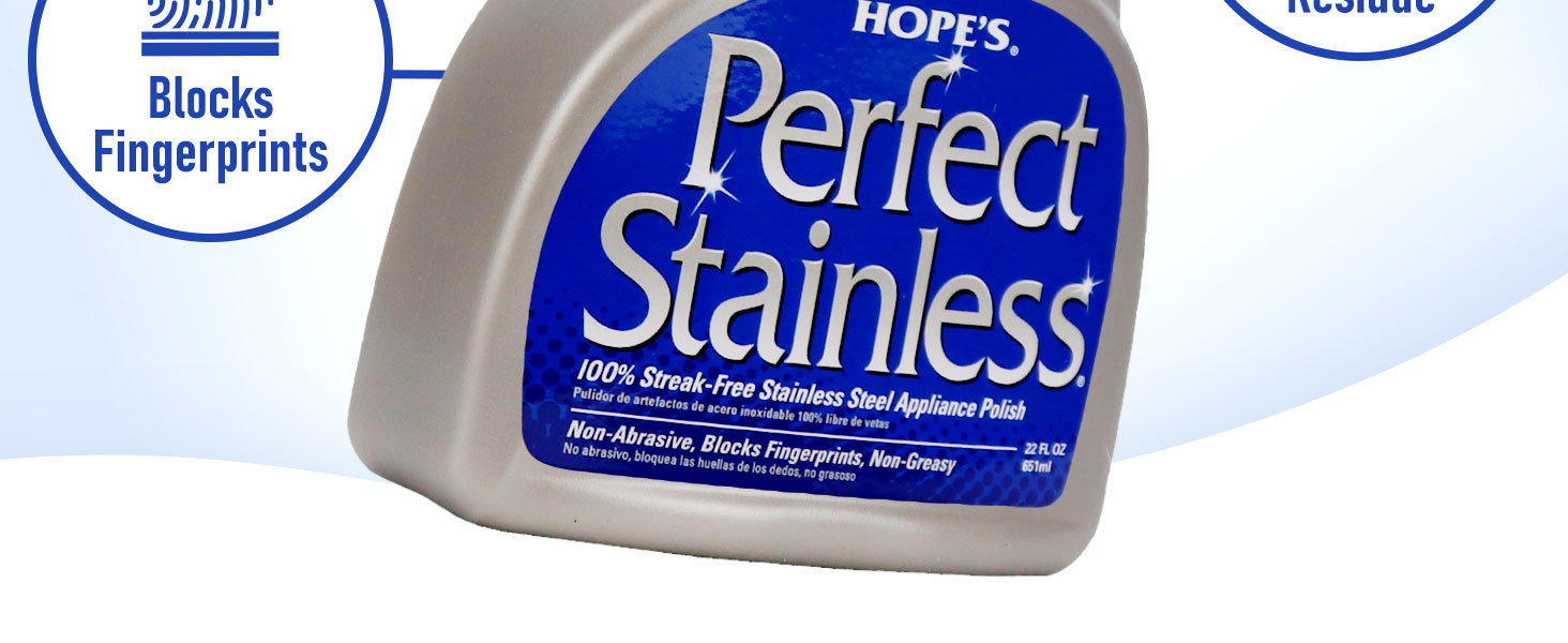 Stainless steel cleaner appliance polish metal shine streak free spray surface restorer fridge