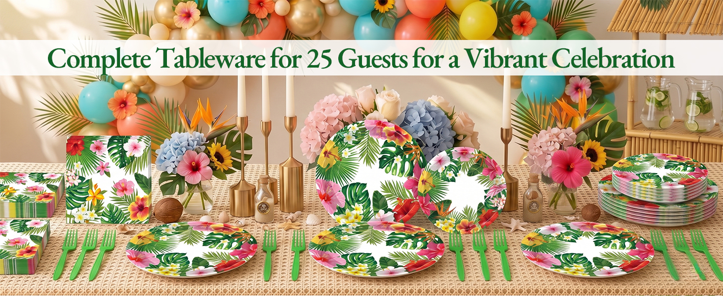 Tropical Luau Tableware