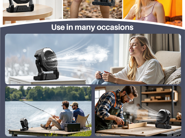 portable misting fan
