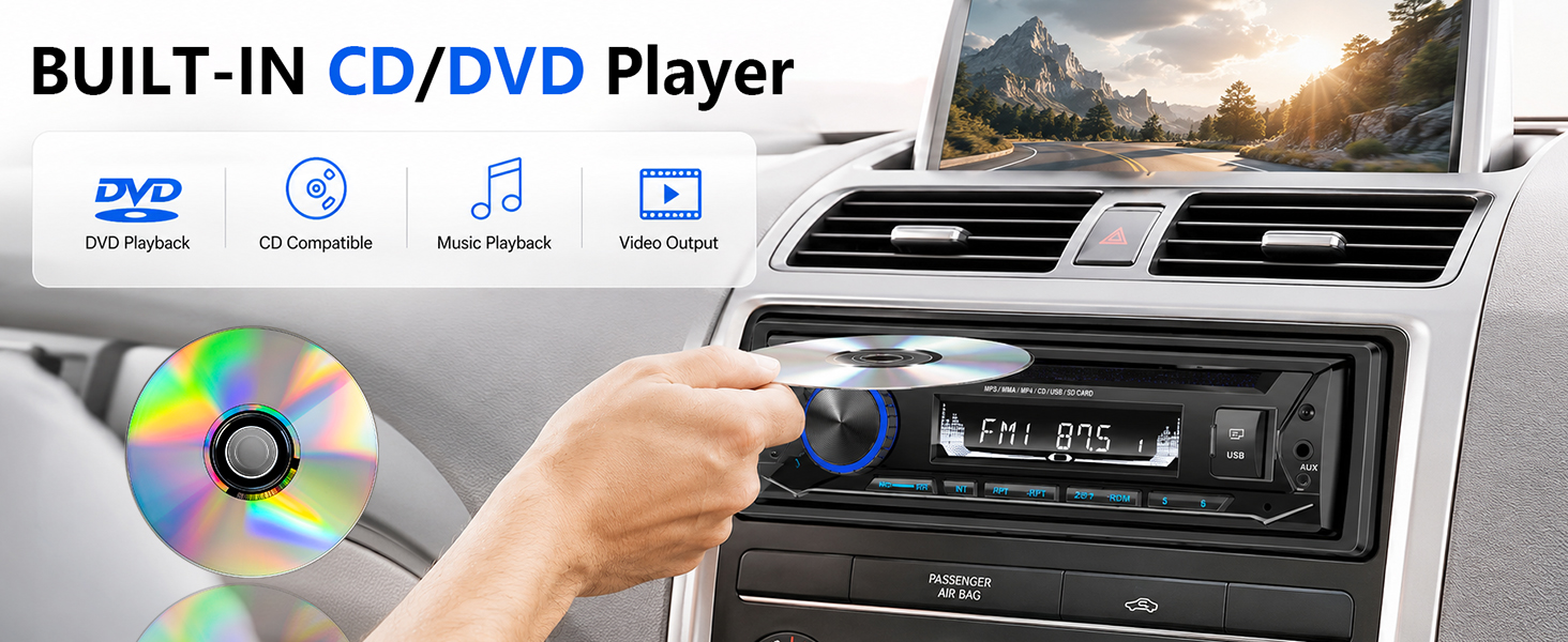 car stereo with cd player