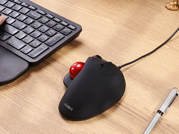 trackball mouse track ball thumb wired roller rollermouse rollerball ergonomic stationary