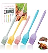 HAUSHOF Silicone Basting Pastry Brush, One-Piece Pastry Brush Set | Dishwasher Safe, Heat Resista...
