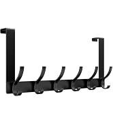Optish Over The Door Hooks, Door Hanger Hooks for Hanging, Towel Racks for Bathroom with 12 Coat ...