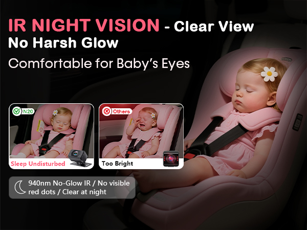 car camera for baby rear facing