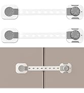 Fursafe&Q Child Safety Cabinet Proofing, Baby Cabinet Locks Adhesive Adjustable Child Safety Stra...