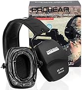 PROHEAR 016-GEP02 Shooting Ear Protection Safety Muffs with Gel Ear Seals with groove, NRR 26dB N...