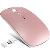 FYBC Wireless Mouse Jiggler - Bluetooth Rechargeable Computer Mouse with Undetectable Jiggler Mic...