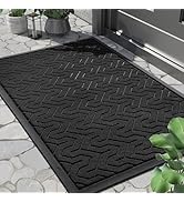 Yimobra Front Door Mat, Waterproof Indoor Outdoor Welcome Mats for Entrance, Heavy Duty Non-Slip ...
