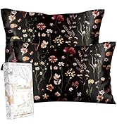 Miss Adola 2 Pack Mulberry Silk Pillowcase for Hair and Skin - Queen Size 20 x 30 Inches with Hid...